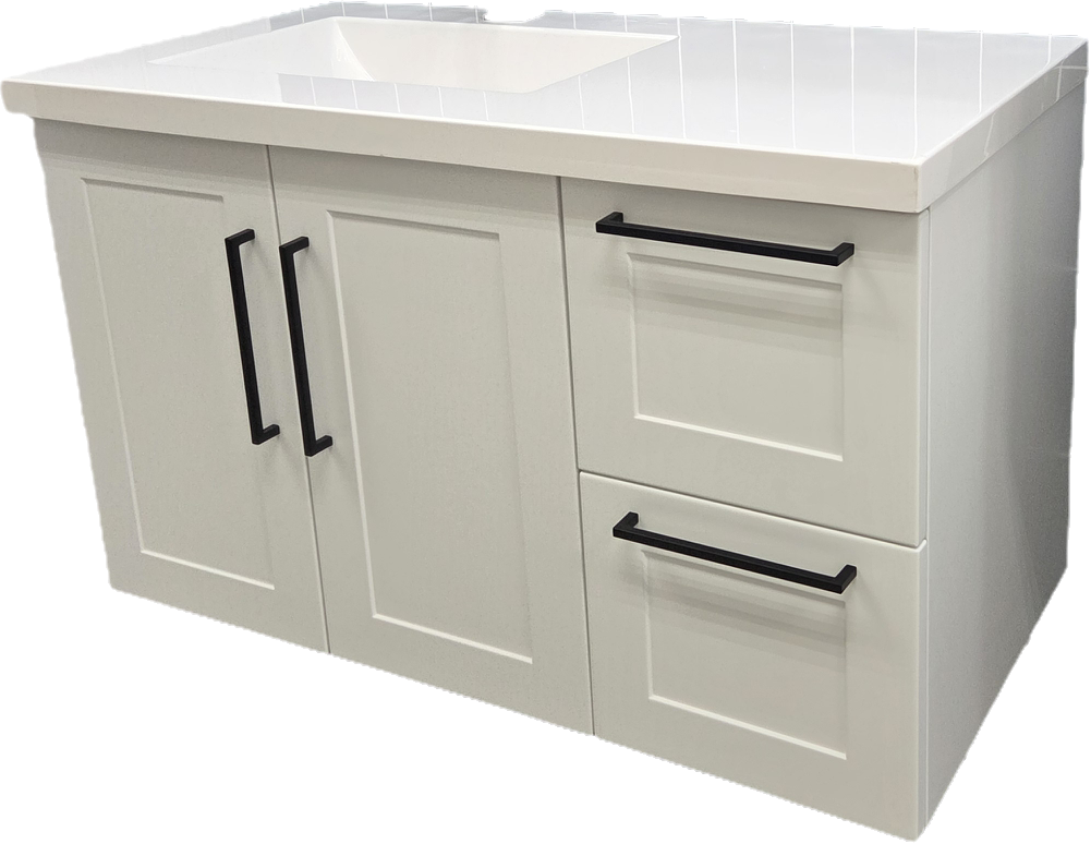 Seattle White Suspended Vanity