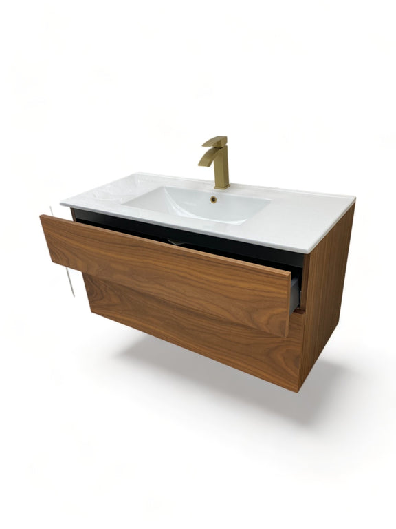 Glide Walnut Vanity
