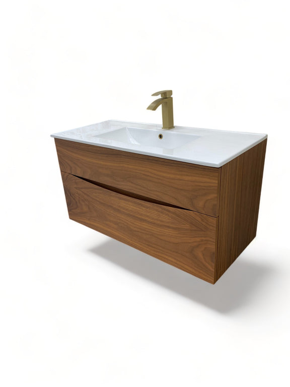 Glide Walnut Vanity